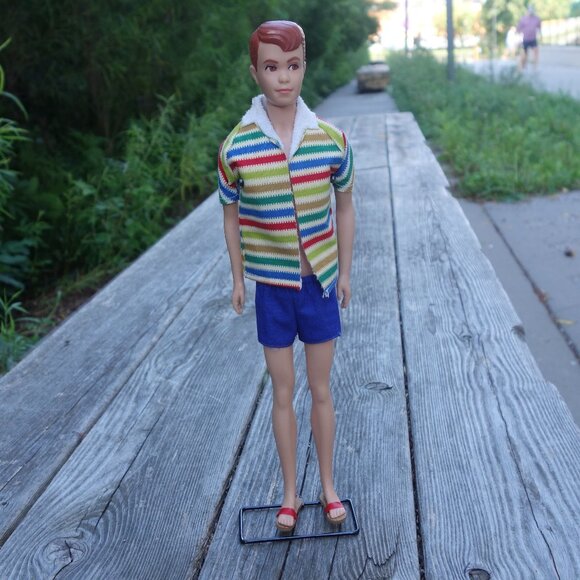 Vintage 1963 Allan HE'S KEN'S BUDDY BY MATTEL Doll with Stand STOCK NO. 1000 - Picture 12 of 16